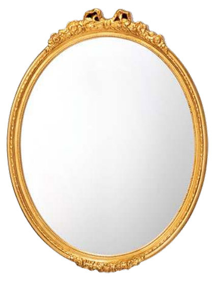 鏡 壁掛け ミラー 壁掛け鏡 ウォールミラー （ゴールド 金 金色 アンティーク仕上げ）：MaI-5r53-ANG