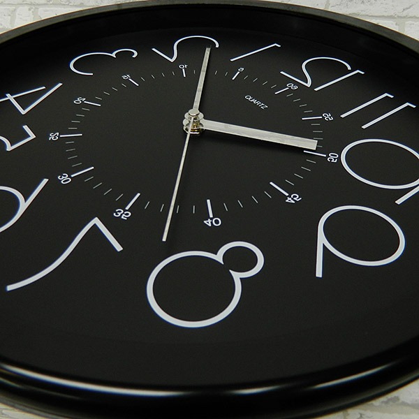 逆転時計 32cm 逆回転 時計 反対 動く 針 仕掛け時計 掛け時計