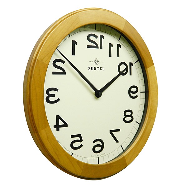 逆転時計 32cm 逆回転 時計 反対 動く 針 仕掛け時計 掛け時計