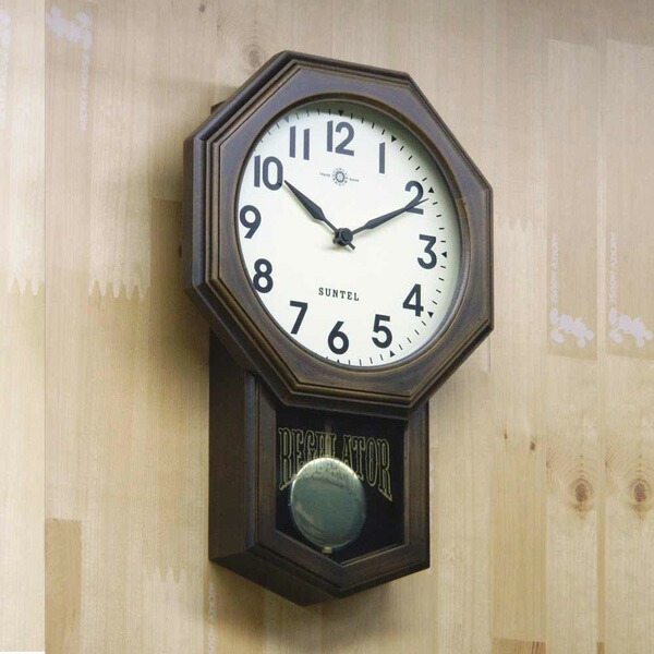 振り子時計 26cm 日本製 振り子 時計 仕掛け時計 クオーツ 壁掛け かけ