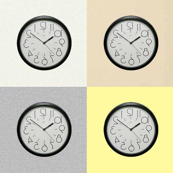 回転仕掛け置き時計 逆転時計 32cm 逆回転 時計 反対 動く 針 仕掛け時計 掛け時計