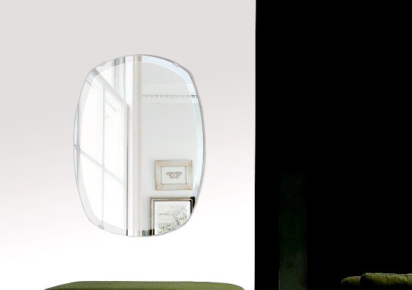 返品交換不可返品交換不可スーパークリアー ミラー 400x560mm クッション デラックスカット 鏡 壁掛け ミラー 壁掛け 日本製 5mm厚 玄関  リビング 寝室 トイレ 取付金具と説明書 高透過 壁掛け鏡、ウォールミラー