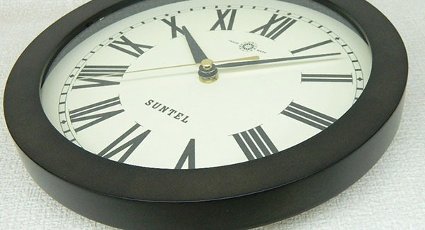 掛け時計 25cm 日本製 静音 電波時計 壁掛け 時計 かけ時計 電波 電波