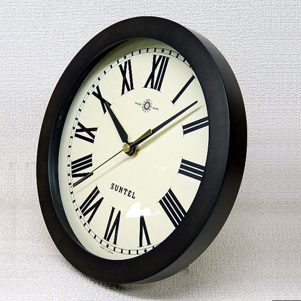 掛け時計 25cm 日本製 静音 電波時計 壁掛け 時計 かけ時計 電波 電波