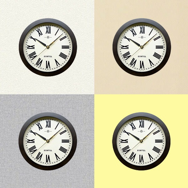 掛け時計 25cm 日本製 静音 電波時計 壁掛け 時計 かけ時計 電波 電波