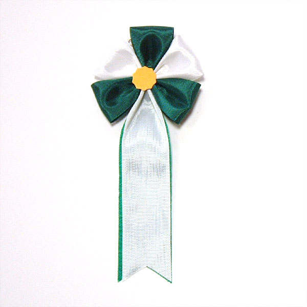 五方リボン 緑色 ID-GR-G　表彰式・式典・イベント・フェア・来賓・各種大会｜kagawakisho