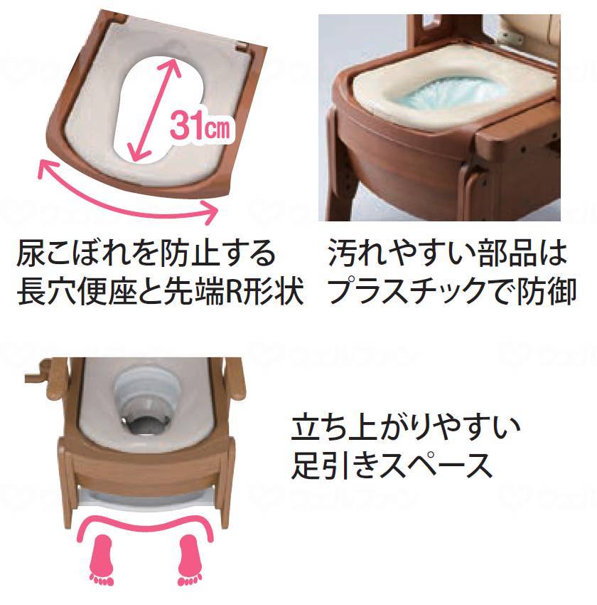 アロン化成 安寿 家具調トイレ セレクトR 自動ラップ はねあげ 暖房