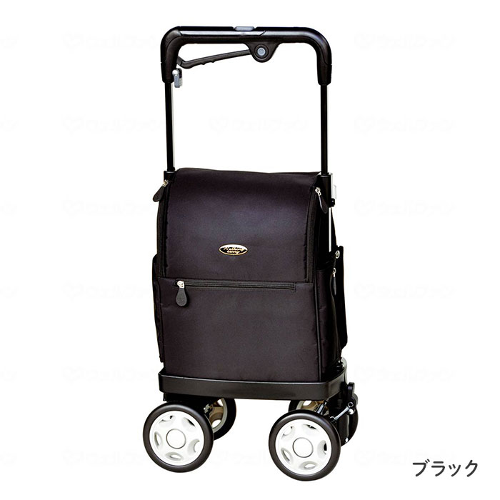 【未使用品】須恵廣工業 ウォーキングキャリー アイ・カートⅡブラック 須恵廣工業 ウォーキングキャリーiアイ カートラブ2 810 横押し
