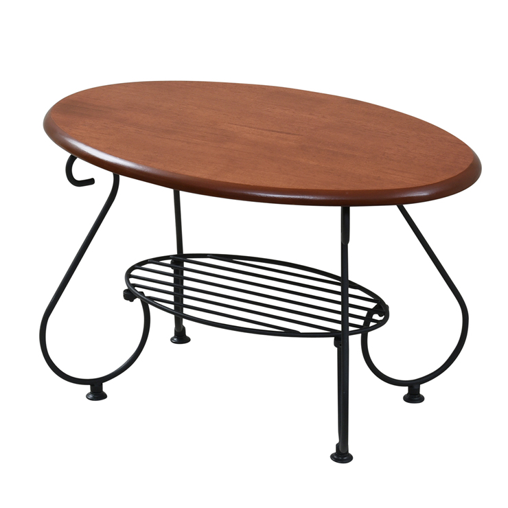ローテーブル リビングテーブル テーブル おしゃれ 65 cm センターテーブル つくえ 収納付き オーバル 楕円形｜kagle｜03