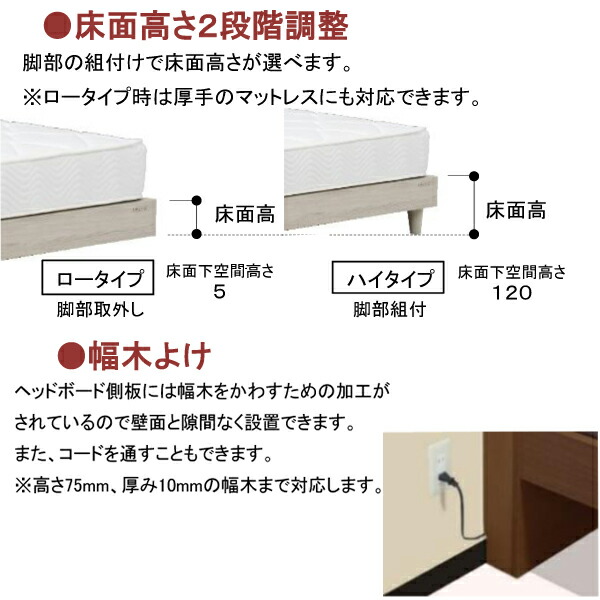 ★12/20まで値下げ中★【大川家具】【送料込み】クイーンベッド 楽天市場】大川家具（機能（ベッド）コンセント付き）（ベッド