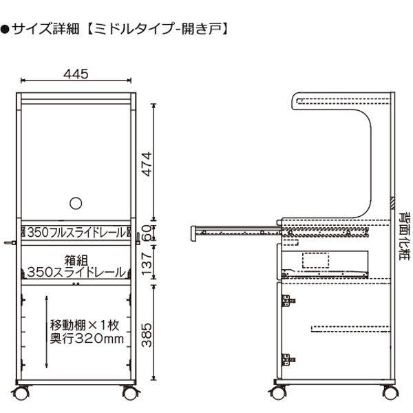 床頭台 医療 介護 チェスト TV台 テレビ台 キャビネット キャスター付 国産 日本製 ミドルタイプチェスト 木製 ベッドサイド 収納 収納家具 家具 サイドテーブル 医療施設 介護施設 福祉施設 寝室 50幅 幅50 大川家具 アウトレット価格並ネット 楽天 通販