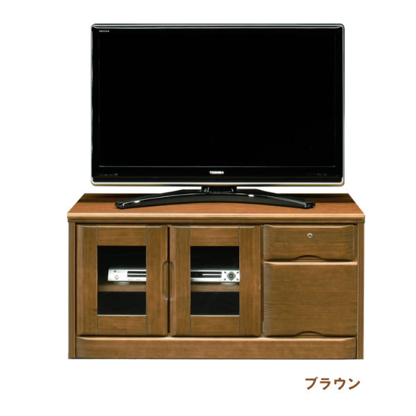 テレビ台 テレビボード TVボード ローボード 90幅 幅90cm TV台 AV収納 AVラック AV収納家具 引出し 箱組 カギ付 国産 日本製 北欧 モダン インテリア 選べる2色 ナチュラル ブラウン パイン材 大川家具 アウトレット価格並 大川家具Matsumoto 送料無料