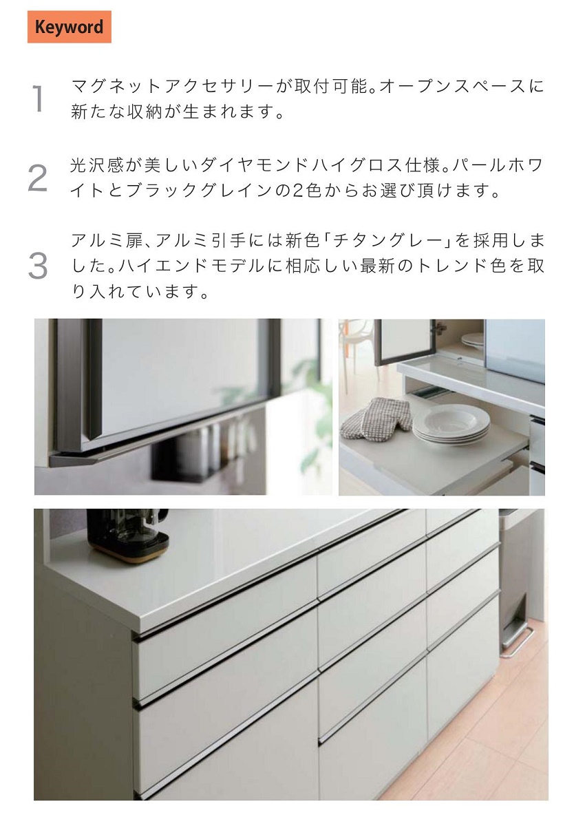 パモウナ フードストッカー 幅40cm 上台ユニット 完成品 キッチン