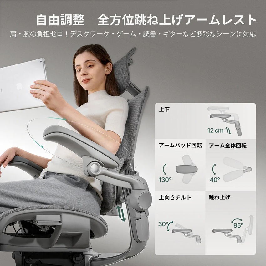 HINOMI H2 PRO エルゴノミクス オフィスチェア 人間工学 高性能 3D