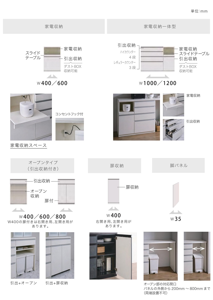 パモウナ キッチン収納 KJ series