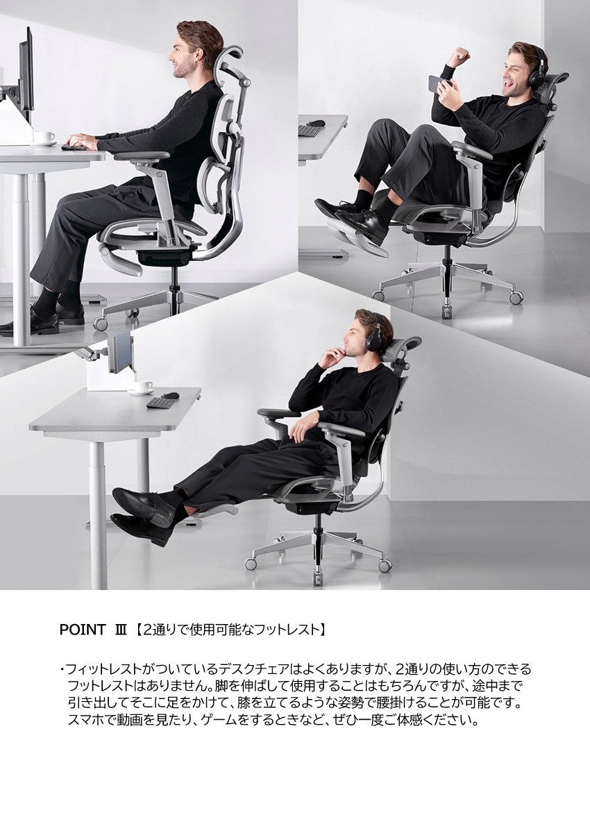 HINOMI X1 エルゴノミクス オフィスチェア Lサイズ 高性能 人間工学 3D