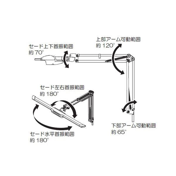 コイズミ LEDモードパイロットスリムアームライト デスクライト