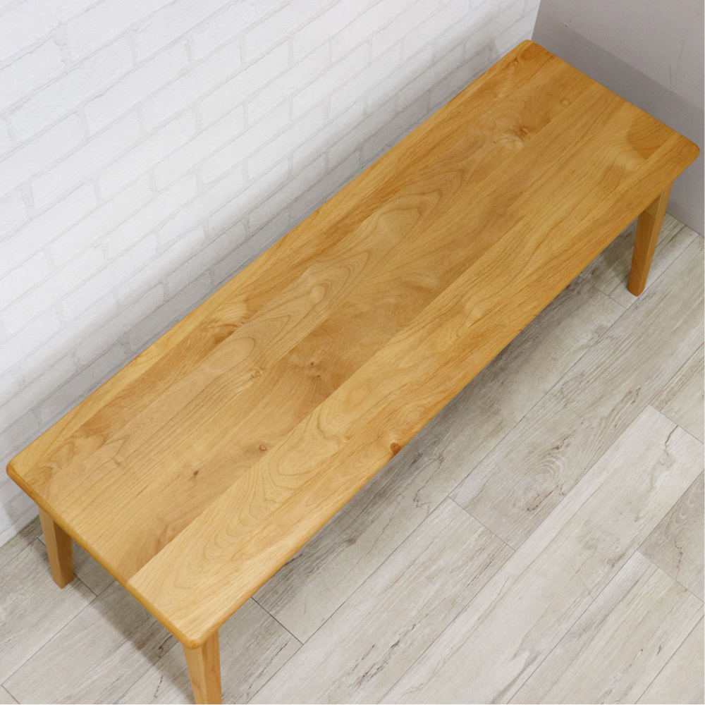 ダイニングベンチ 120cm ベンチ 木製 ベンチチェア 2人 板座
