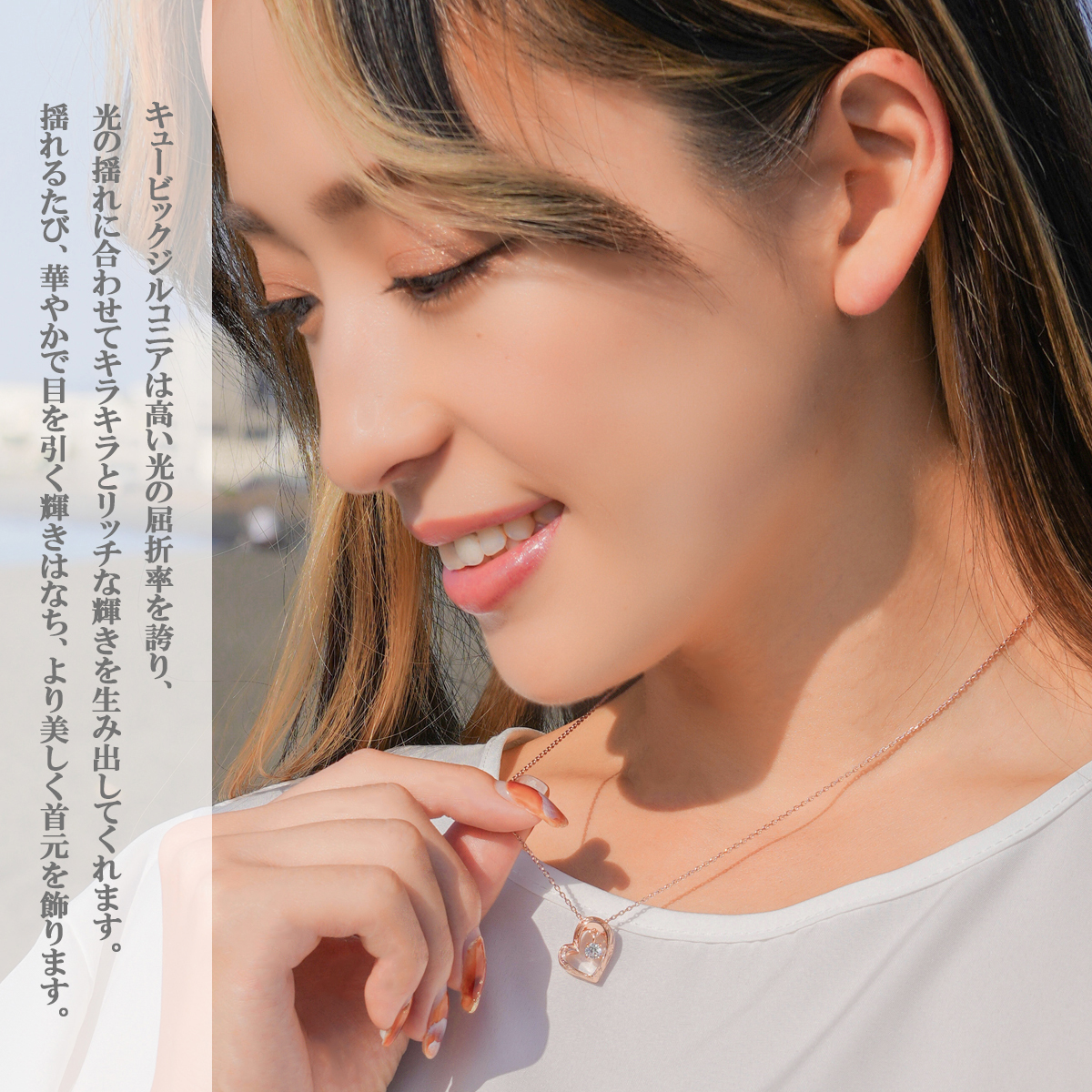 ペンダント ネックレス サージカルステンレス316L ハワイアンジュエリー オープンハート プルメリア スクロール 金属アレルギー対応 爆買_22