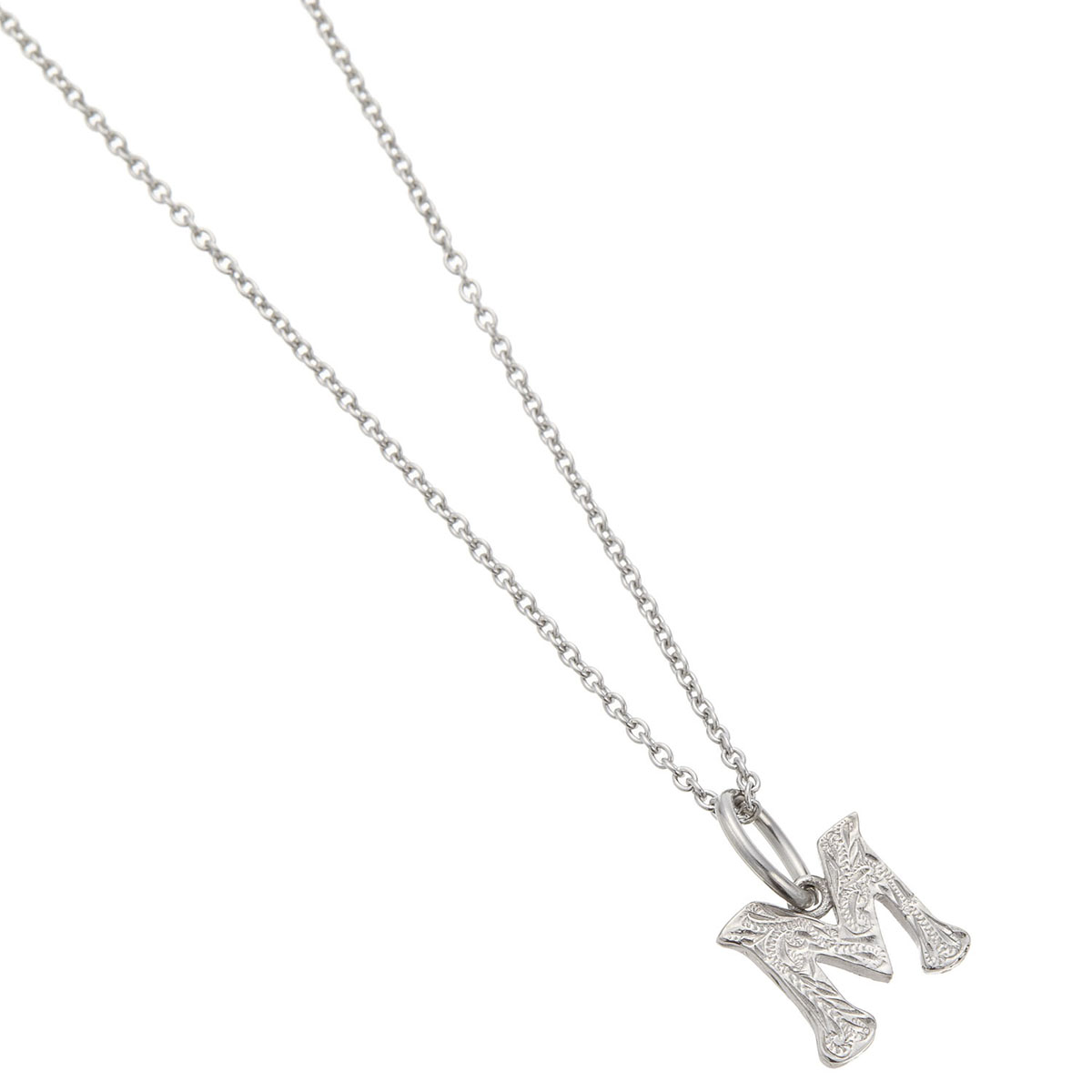 イニシャルペンダントトップ サージカルステンレス ハワジュ マイレ 金属アレルギー対応