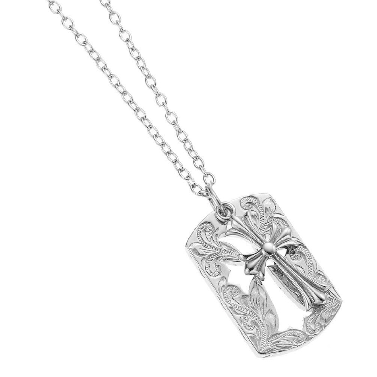 ネックレス サージカルステンレス316L製 ハワジュ クロス 十字架 プレート スクロール 低金属アレルギー対応 爆買_18