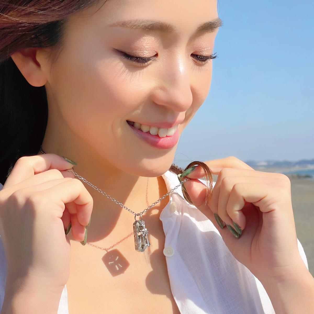 ネックレス サージカルステンレス316L製 ハワジュ クロス 十字架 プレート スクロール 低金属アレルギー対応 爆買_10