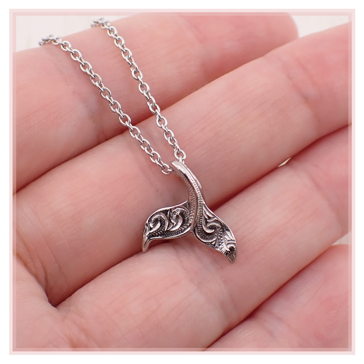 ホエールテール クジラの尾 鯨 波 金属アレルギー対応 お揃い