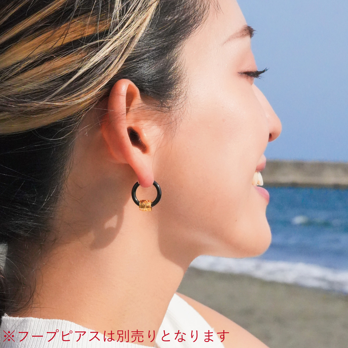 ホヌ ウミガメ 彫り模様 ハワイアンジュエリー 樽 ビーズ 1個売り
