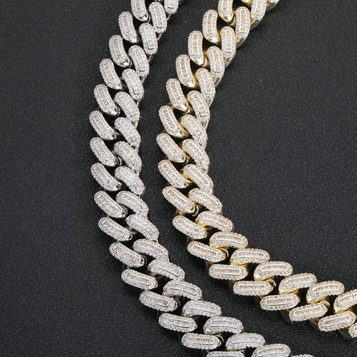 ネックレス メンズ キューバンリンクチェーン キュービックジルコニア