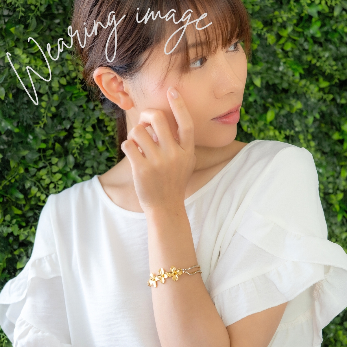 ブレスレット フラワー レディース サージカルステンレス 華やか