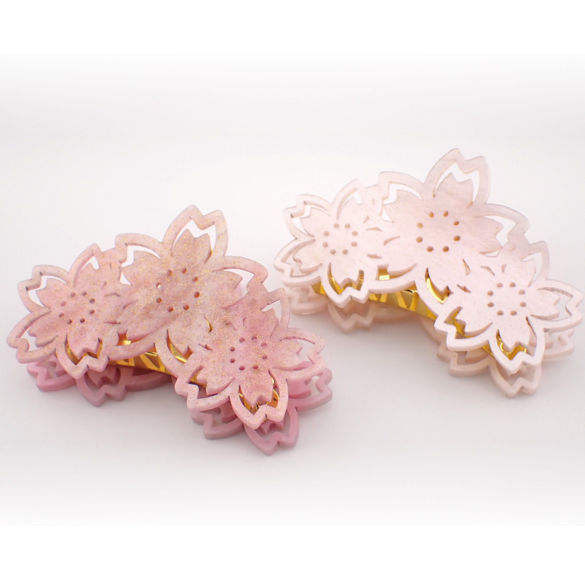 ヘアクリップ ヘアバレッタ ヘアアクセサリー レディース 桜 サクラ
