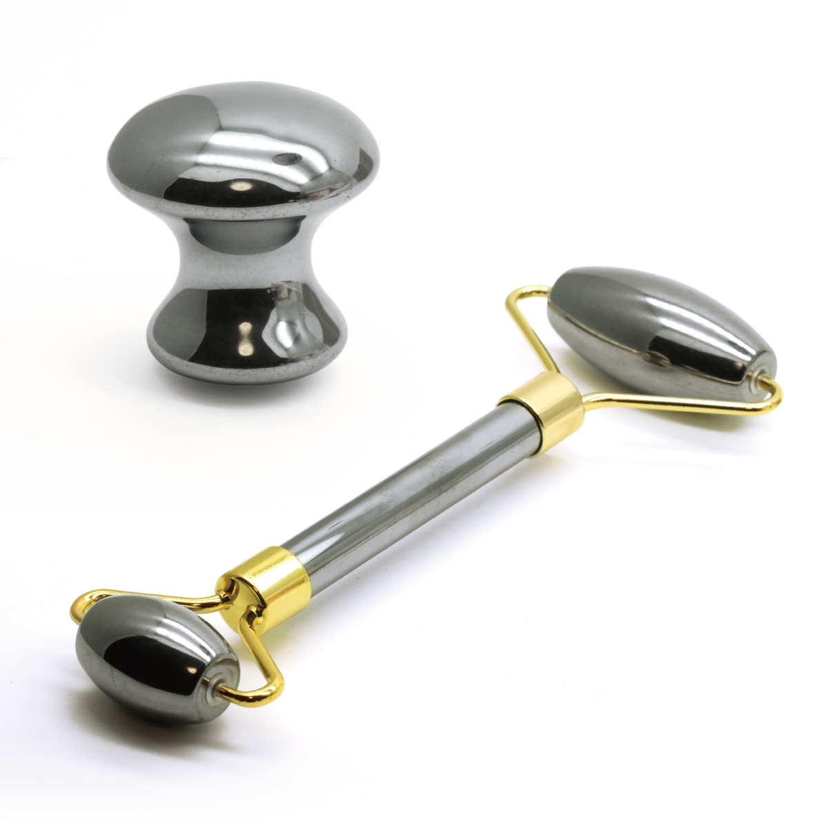 カッサ テラヘルツ 小顔ローラー ツボ押し テラヘルツ鉱石 ハート型