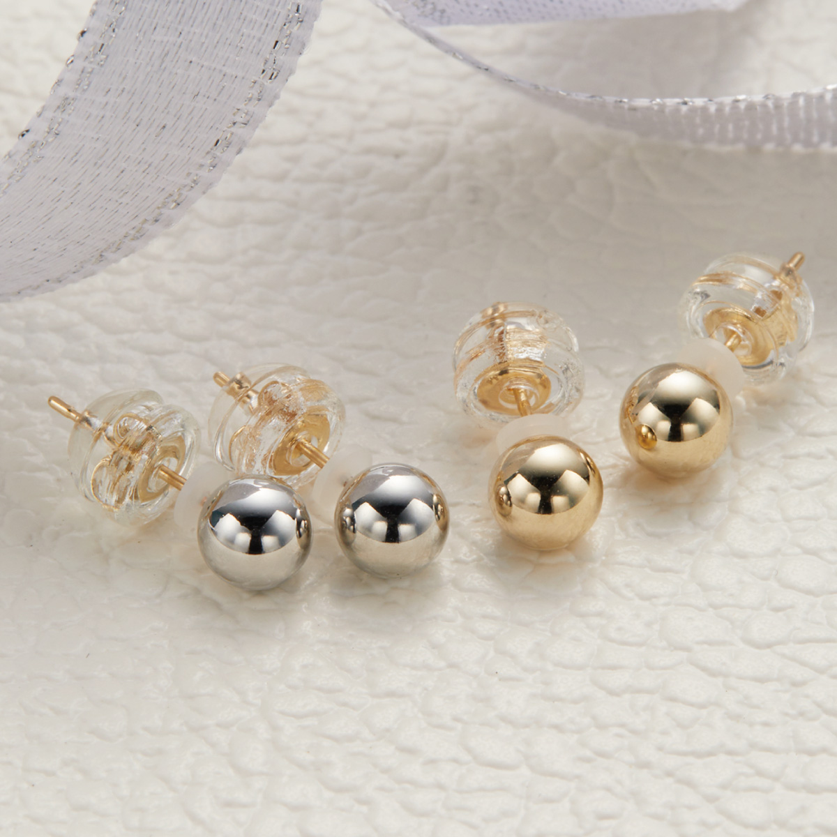 Yahoo! Yahoo!ショッピング(ヤフー ショッピング)K18ポスト 18金 ゴールド 丸玉 ボール 5mm シンプル お肌に優しい 金属アレルギー対応 金アレピアス レディース 両耳  ミニ
