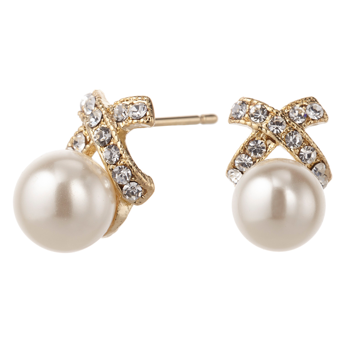 ピアス 24k フェイクパール ラインストーン 小さめ シンプル ニッケルフリー 日本製 Na Pip 005 ピアス アクセサリーカラコンpiena 通販 Yahoo ショッピング