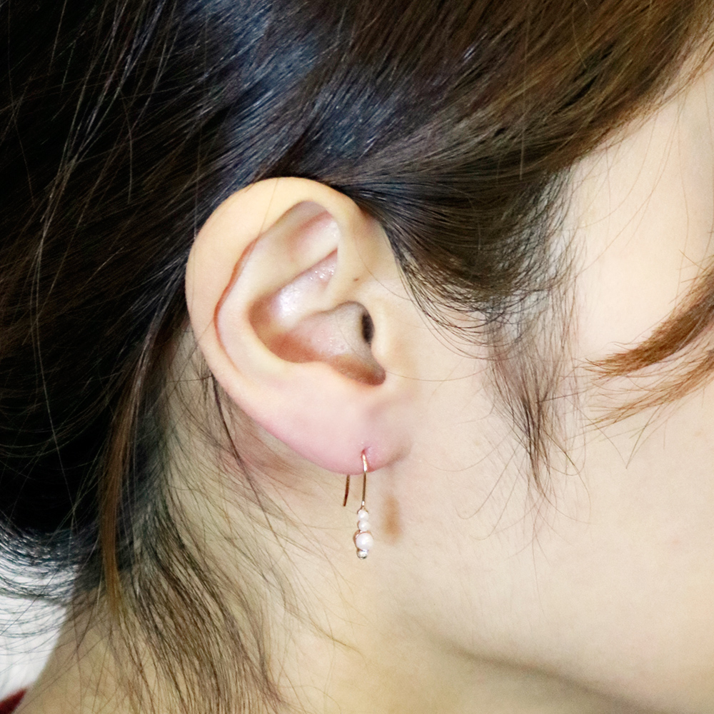 パール&ラインストーン ピアス ラインストーン＆ビッグパールピアス – Melrose Muse