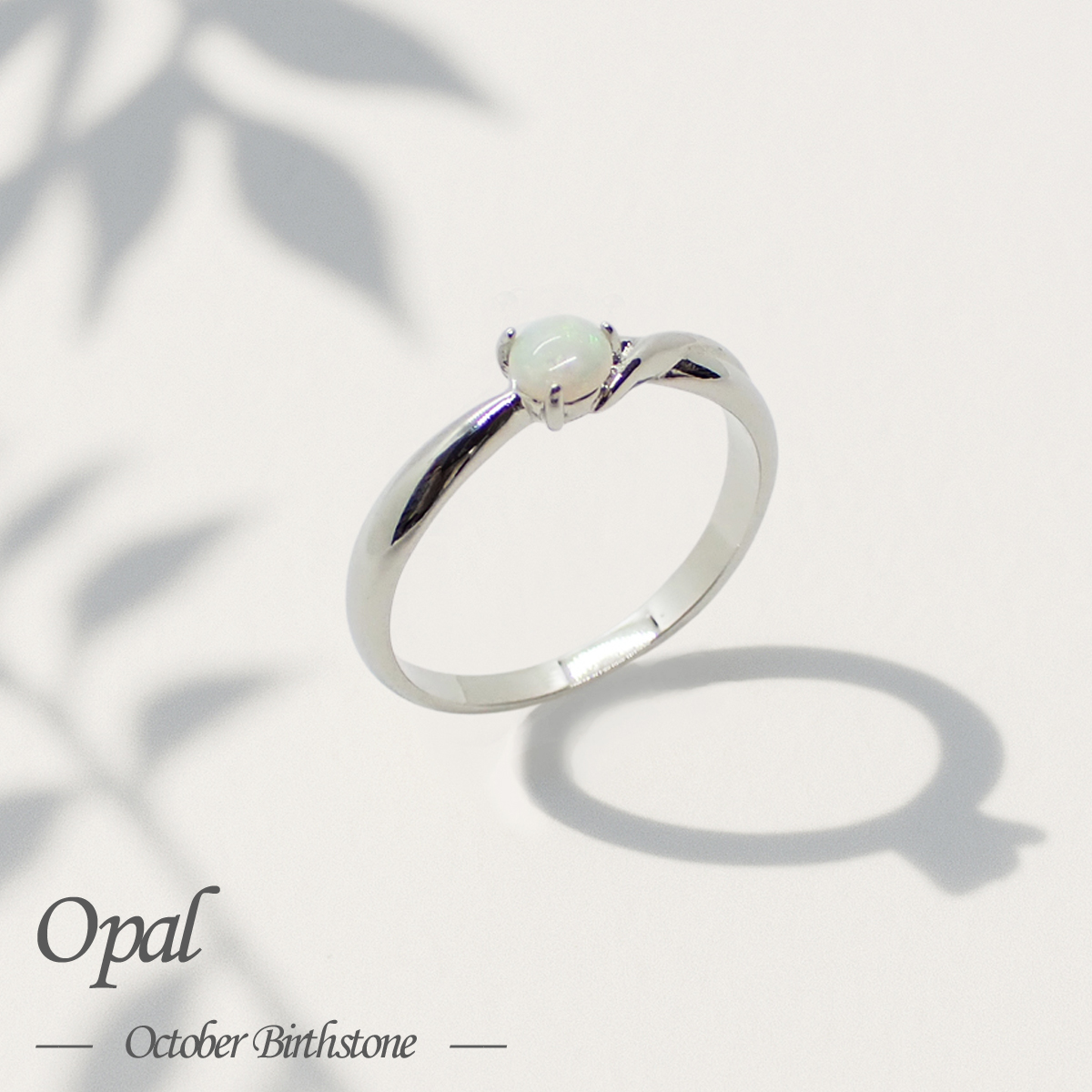 Yahoo! Yahoo!ショッピング(ヤフー ショッピング)10月の誕生石オパール 指輪 Opal Ring レディース 日本製 ロジウムコーティング ブルー 大人 綺麗 上品