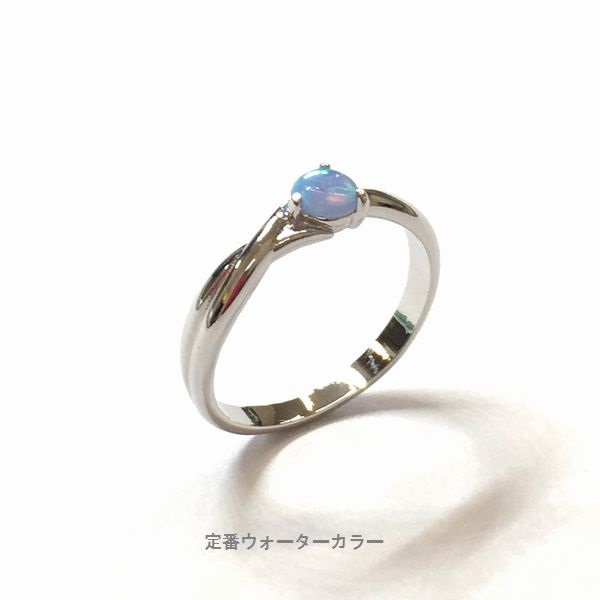 10月の誕生石オパール 指輪 Opal Ring レディース 日本製 ロジウムコーティング ブルー 大人 綺麗 上品｜kagu-piena｜02