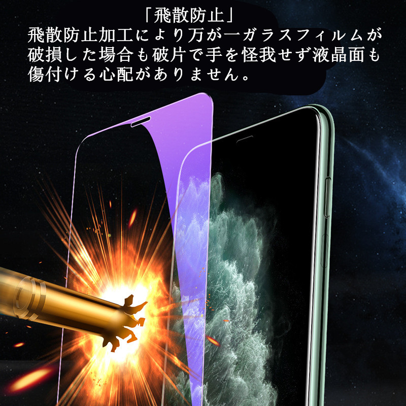 新iPhone対応 前面(液晶)用iPhone15 pro max 保護ガラスフィルム コスパ良9H 2.5D加工 ブルーライトカット｜kagu-piena｜03