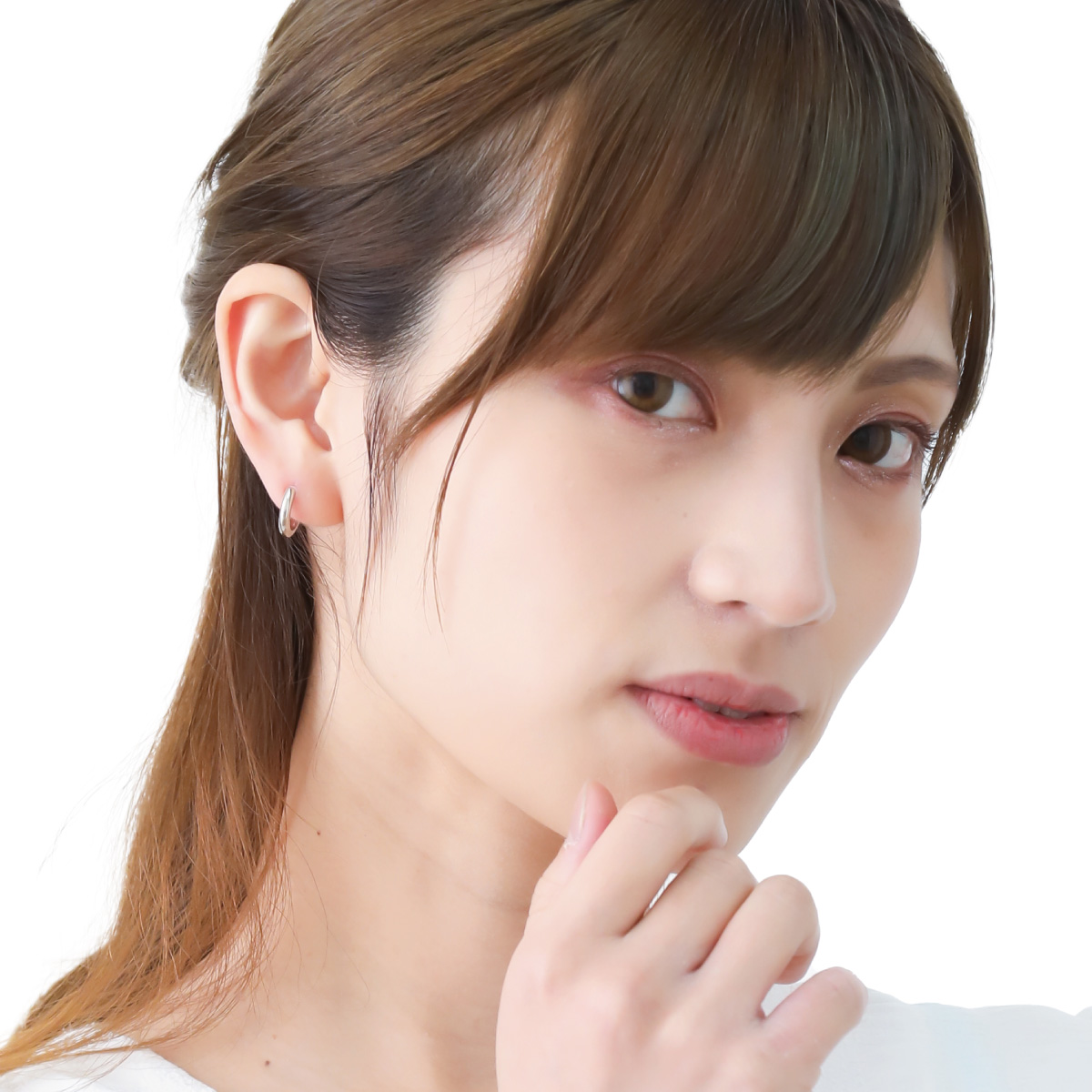 フープピアス レディース 日本製 K18ポスト 18金 K18ゴールド ニッケルフリー 甲丸 13mm ミニ 小さい シンプル キャッチレス 中折れ 爆買の画像
