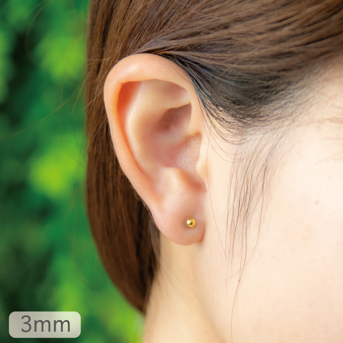 ボールピアス 2ミリ3ミリ チタンポスト ミニ玉ピアス 小さいボール