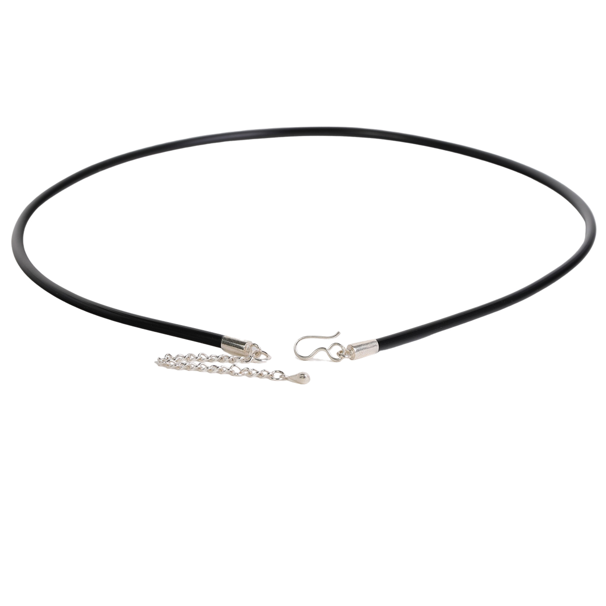 シンプルな黒ラバーチョーカー シンプルな黒ラバーチョーカー