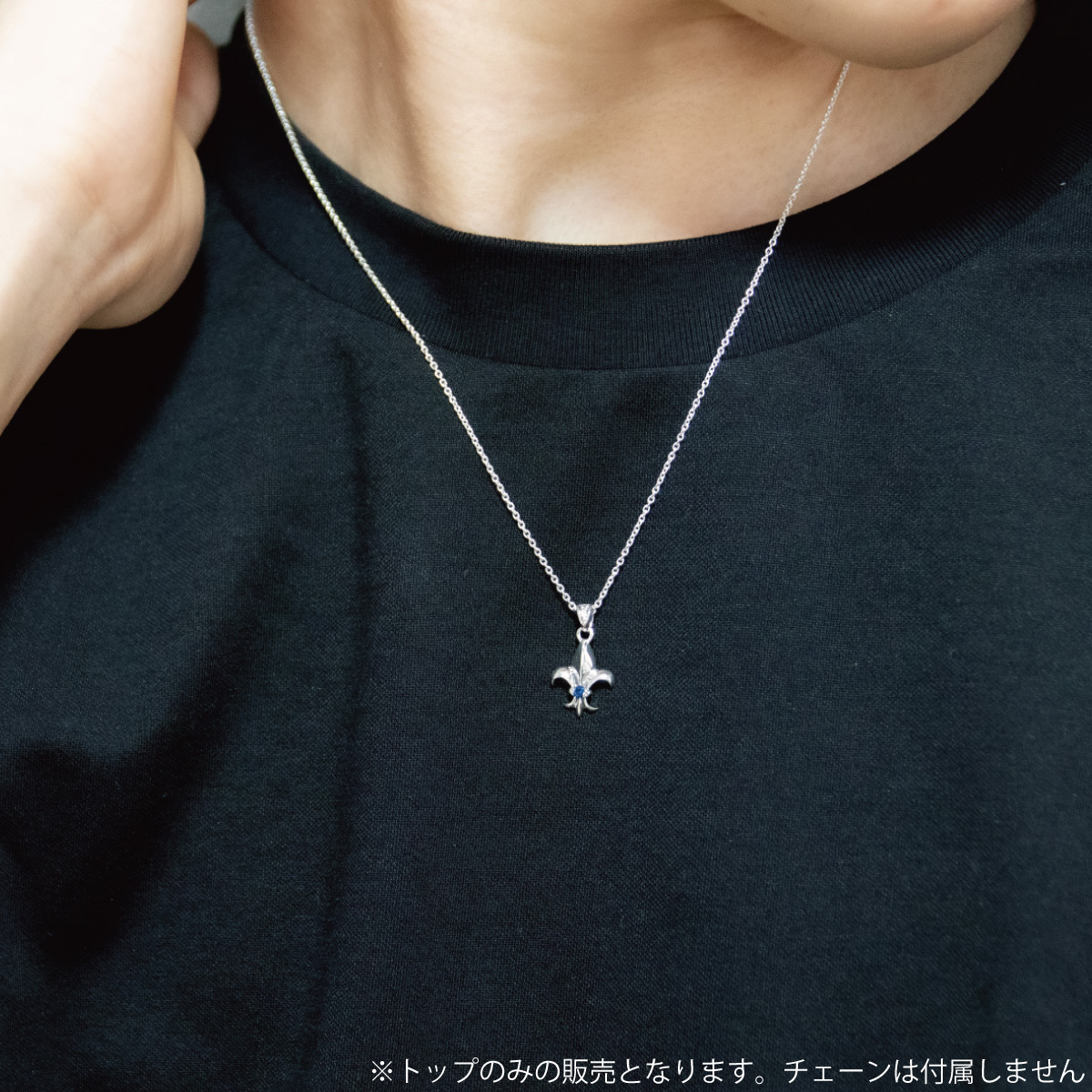 シルバー925 ペンダントトップ　ネックレス　ユリ　紋章　クロム　2-36 REGALIA ユリの紋章 プチ ネックレス ペンダント シルバー925 銀