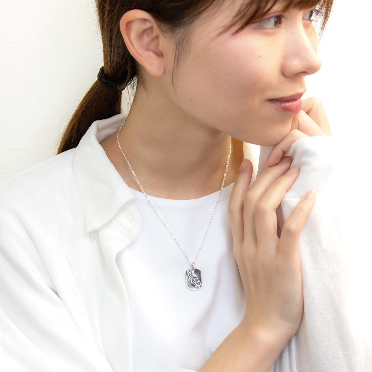 ネックレス ペンダント メンズ シルバー925 ドッグタグ プレート