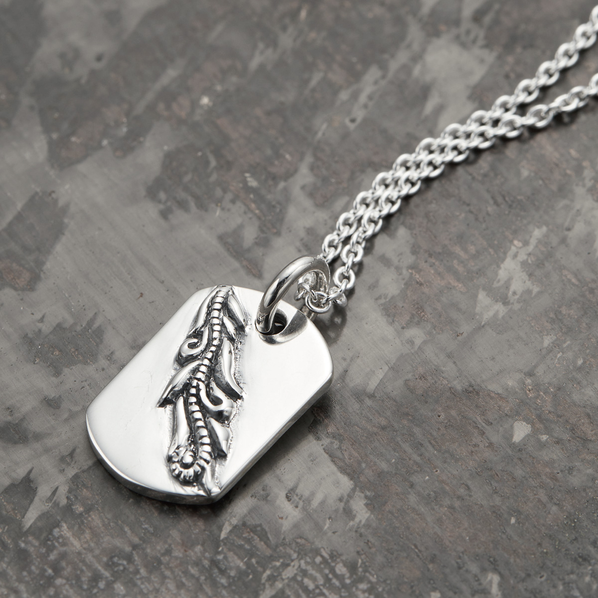 美品シルバー925ドックタグペンダントDogtag ネックレス ペンダント メンズ シルバー925 ドッグタグ プレート