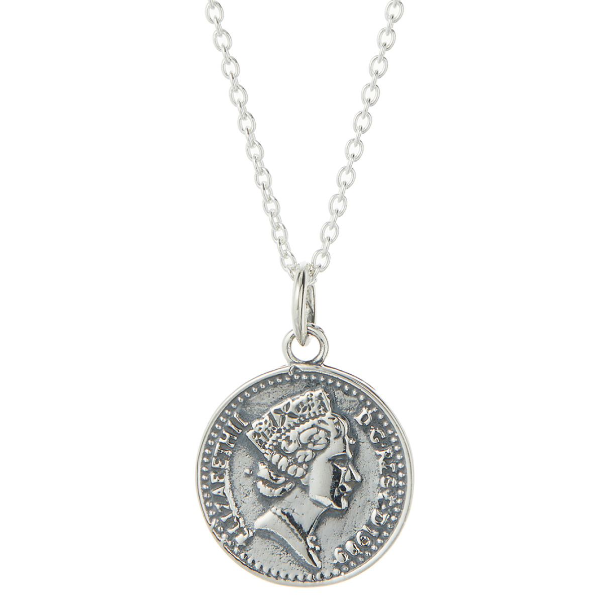 ネックレス ペンダント レディース シルバー925 コイン 硬貨