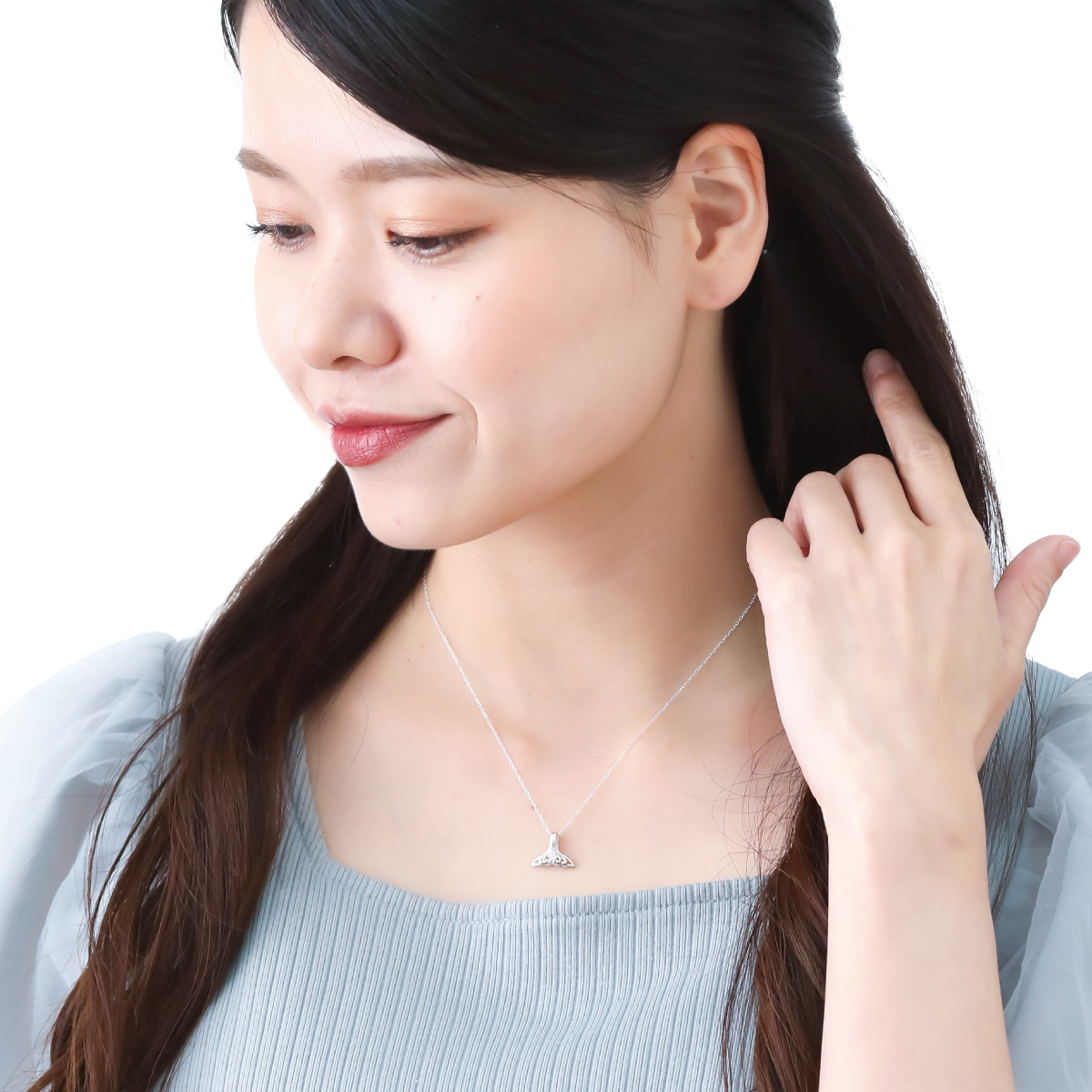 アクア シーグラス ネックレス ハワイ Bella Anela #276 シーグラス ハート ピアス ハワイ BellaAnela (ピアス) 62916452