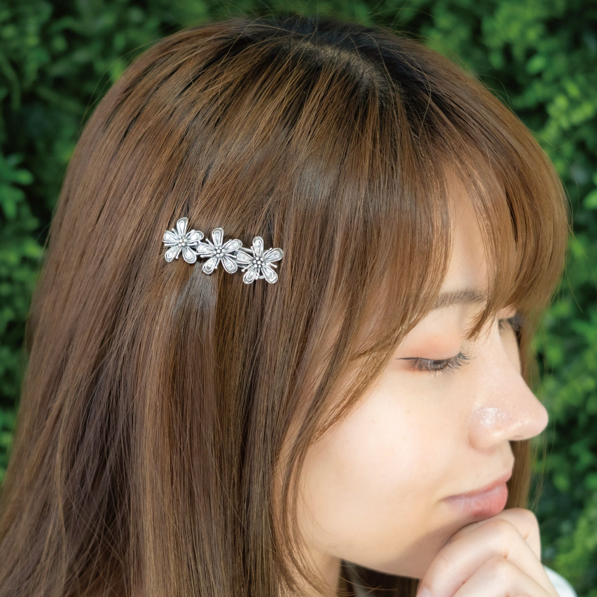 ヘアピン ヘアアクセサリー レディース シルバー925 アンティーク 