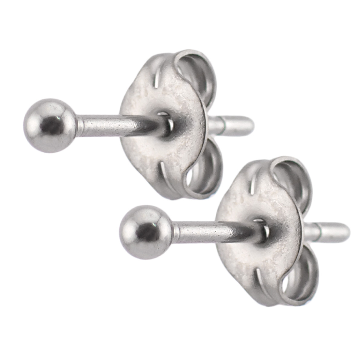 ピアス サージカルステンレス製 両耳用 シルバー 丸玉 ボール 2mm 3mm