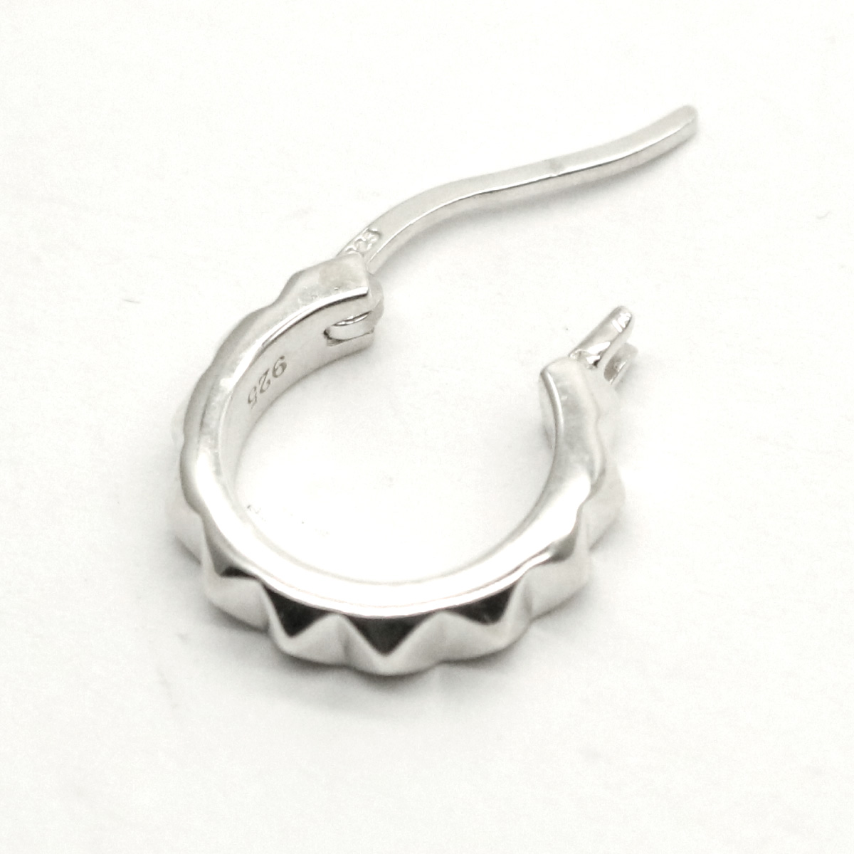 シルバー925 フープピアス 片耳用 シルバー925 シンプル フープピアス 2サイズ 金属アレルギー 対応 18G
