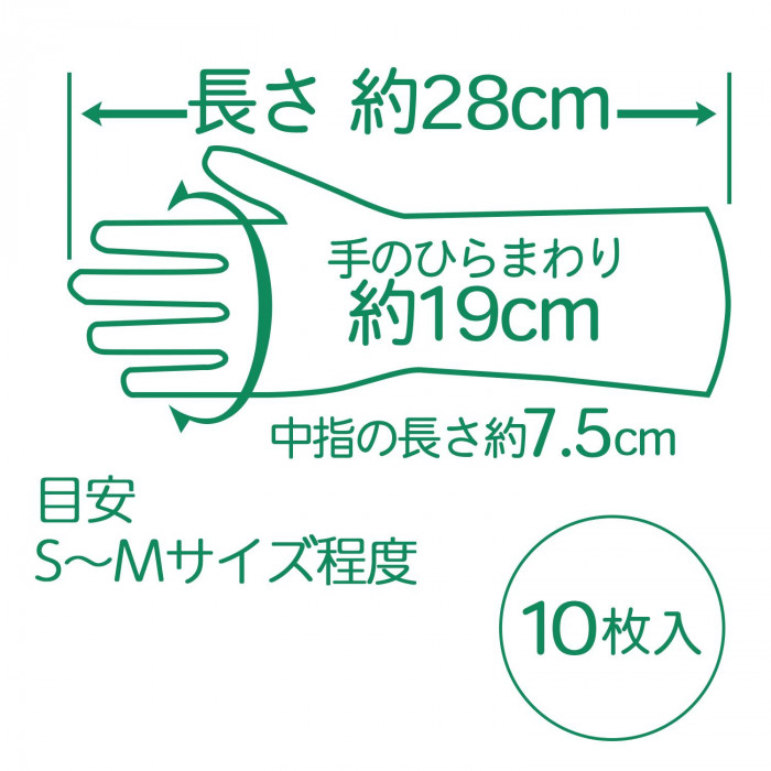 S〜Mサイズ 手のひら周り約19cm